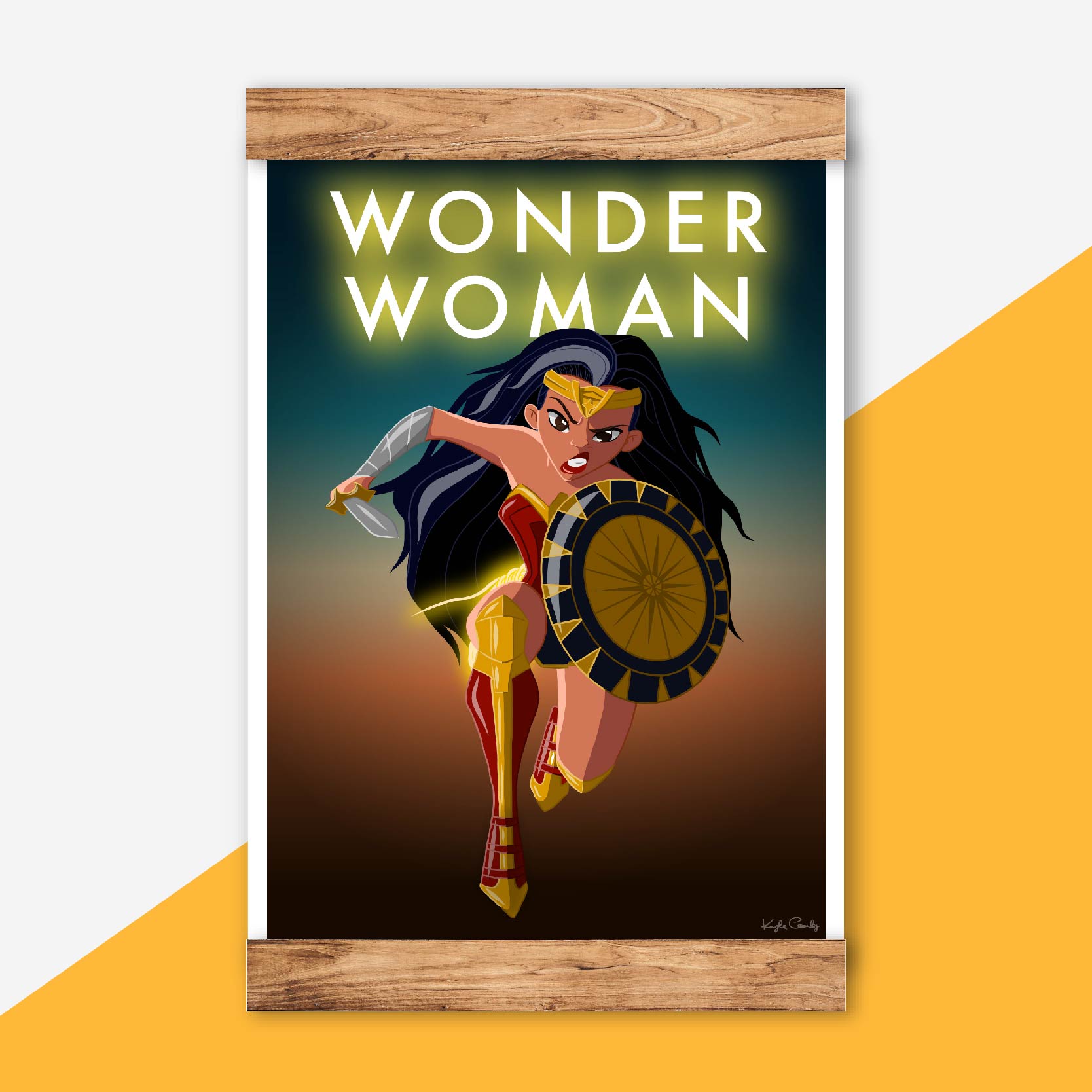 WONDER WOMAN - Art Print – KAYLA COOMBS